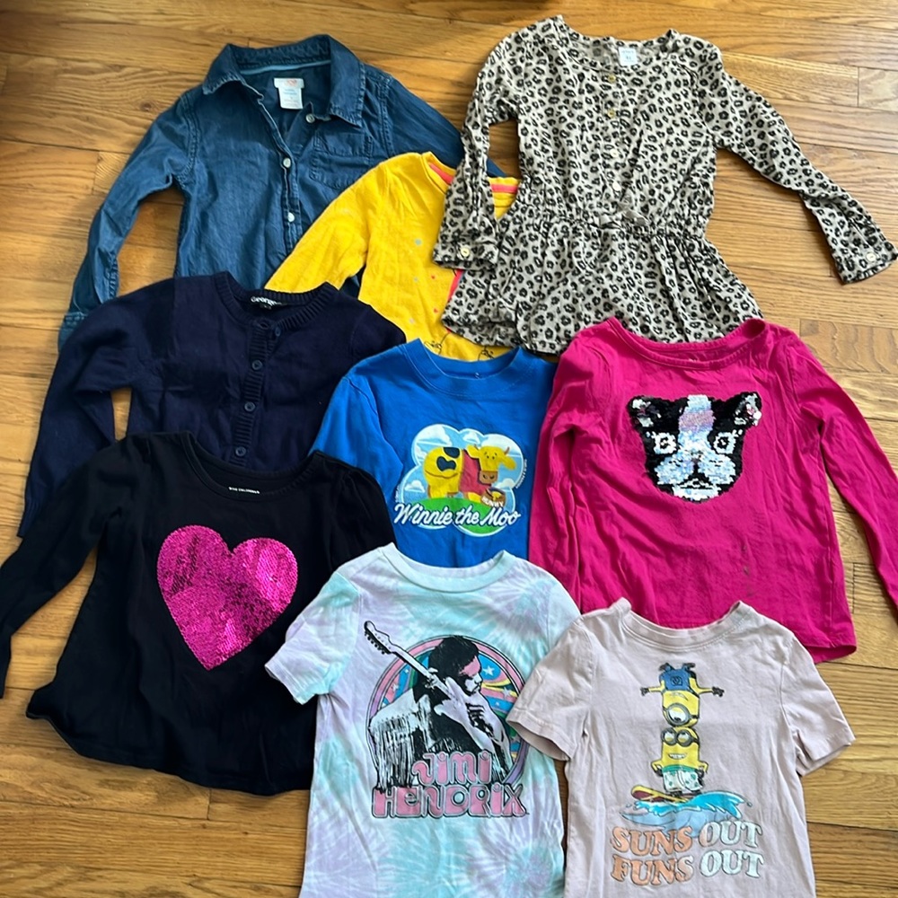 Lot of 4T girls shirts
